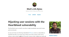 Desktop Screenshot of mattslifebytes.com