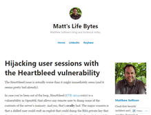 Tablet Screenshot of mattslifebytes.com